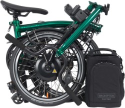 Electric P Line Urban - High Handlebar - Emerald Lacquer 2023 - Electric Folding Bike image 3