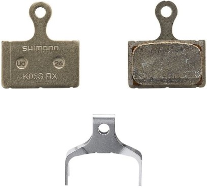Shimano K05S-RX Steel Back Resin Disc Pads and Spring