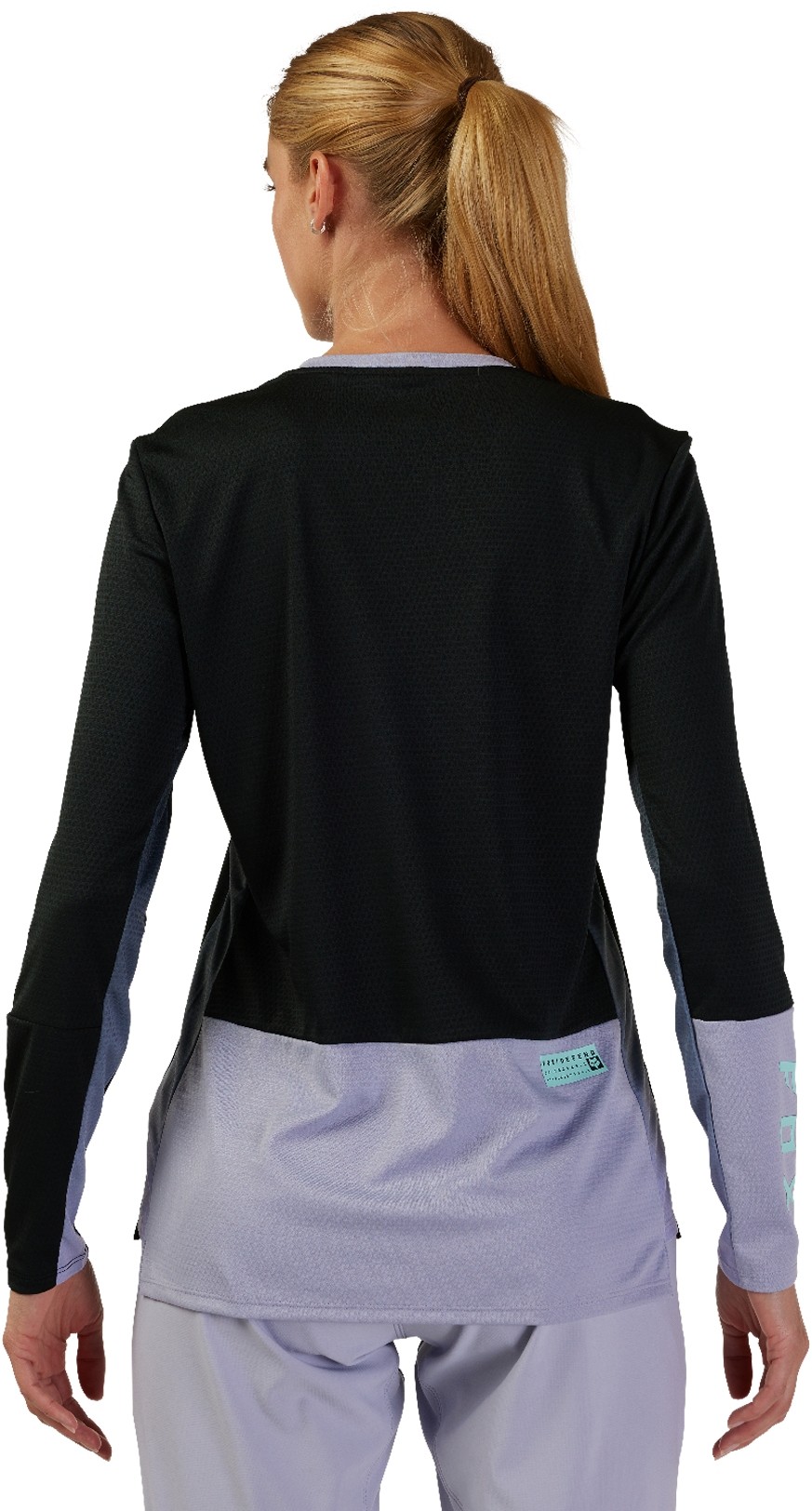 Defend Race Womens Long Sleeve MTB Cycling Jersey image 2