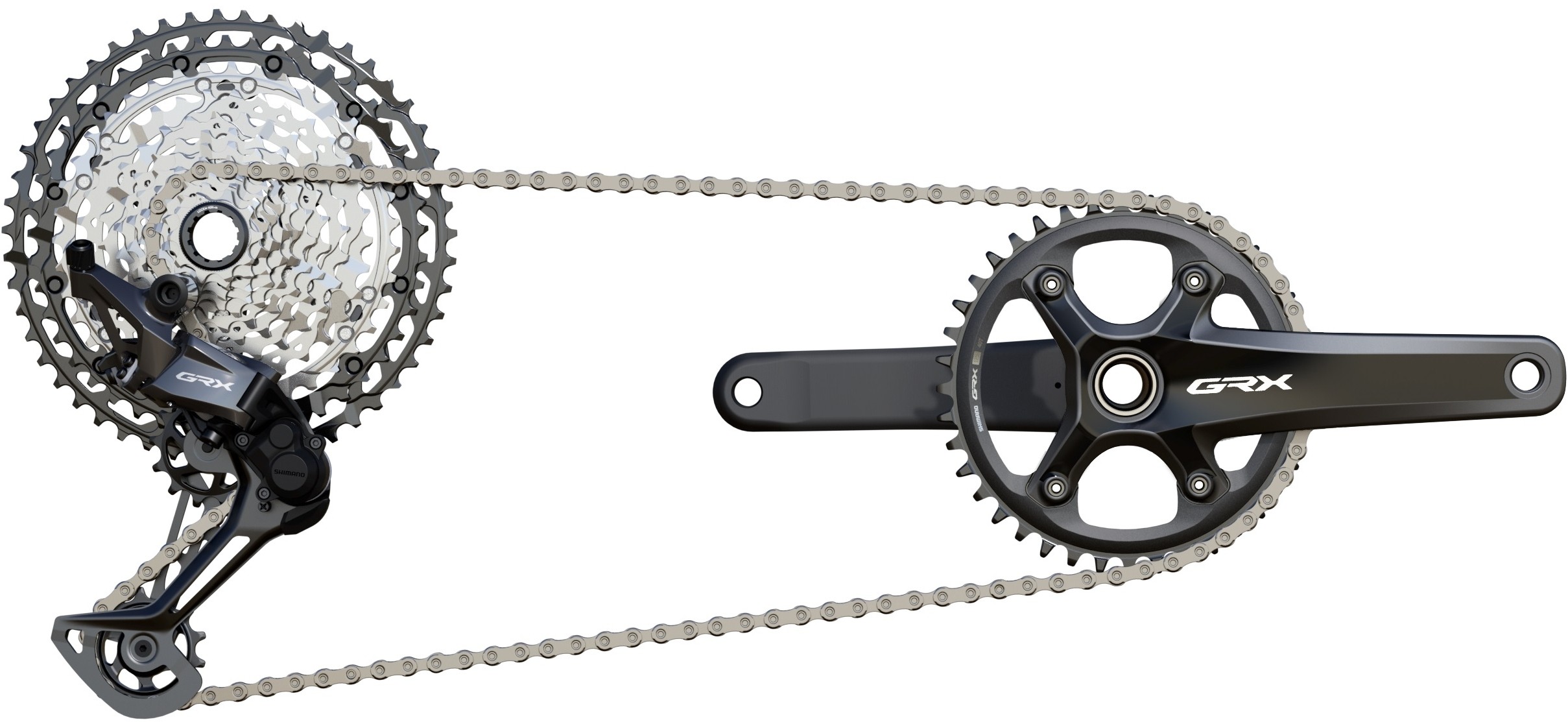 Shimano GRX 820 12Speed Mechanical Single 1x Groupset Tredz Bikes