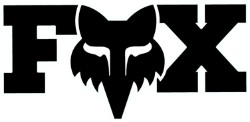 Fox Clothing F Head X 3" Sticker