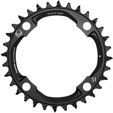 SRAM X-Sync 2 94 Bcd Alum Eagle Black Light Powered Emtb Chain Ring (Levo SL)