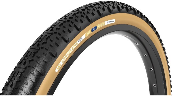 Image of Panaracer Gravel King X1 TLR Gravel Tyre - 700c - Black / Brown / 700c / 40mm / Tubeless / Folding