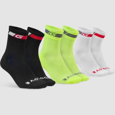 GripGrab Tricolore Regular Cut Summer Socks 3-Pack