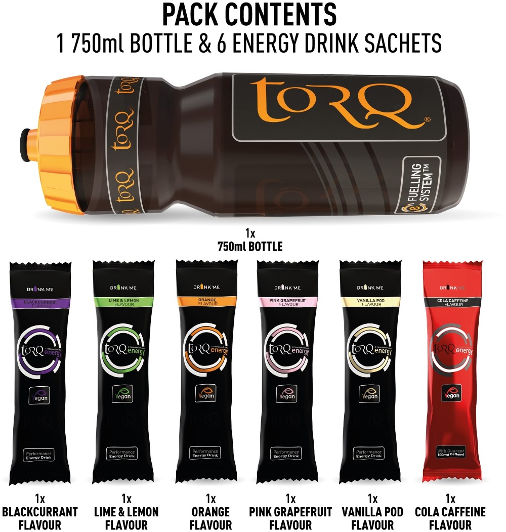 Energy 750ml Bottle Sample Pack - 5 x Standard 1 x Caffeinated image 0
