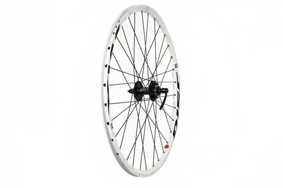 Tru-Build 26" Front MTB Wheel Double Wall Mach1 MX26 Rim With CNC Sidewalls 36H QR Hub