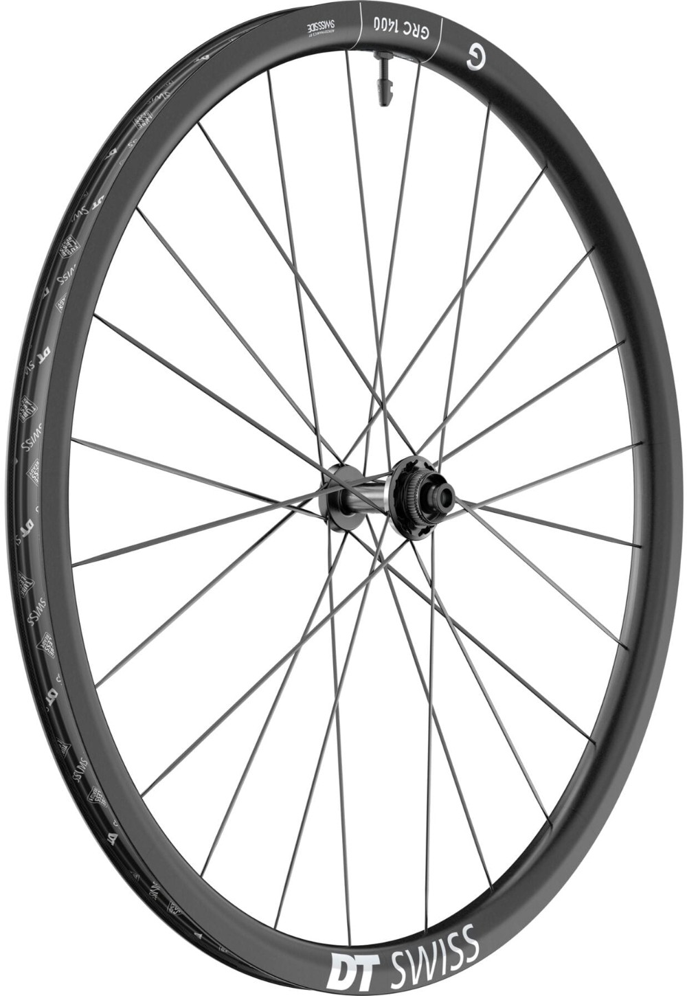 GRC 1400 DICUT Disc Brake Carbon Clincher 30 x 24mm Front Gravel 700c Wheel image 0