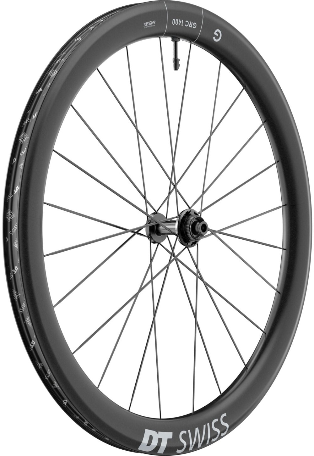 GRC 1400 DICUT Disc Brake Carbon Clincher 50 x 24mm Front Gravel 700c Wheel image 0