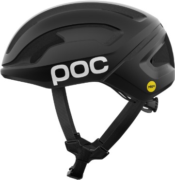 Poc Uranium Black Matt/Hydrogen White With Logo Omne Air Mips Road Cycling Helmet