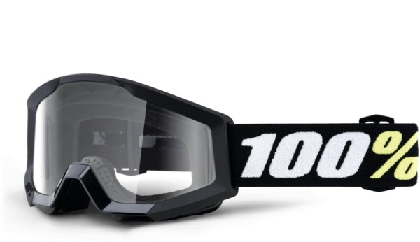 100% Strata Mini MTB Kids Goggles Clear Lens