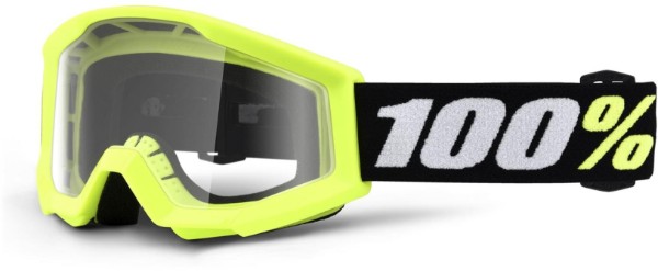 100% Strata Mini MTB Kids Goggles Clear Lens