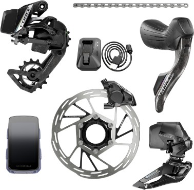 SRAM Force AXS 2X E1 Electronic HRD Groupset inc Hammerhead Karoo Force Colour Edition