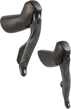 SRAM Rival AXS E1 Shift/Hydraulic Disc Brake Levers Stealthamajig connected (Rotor sold separately)