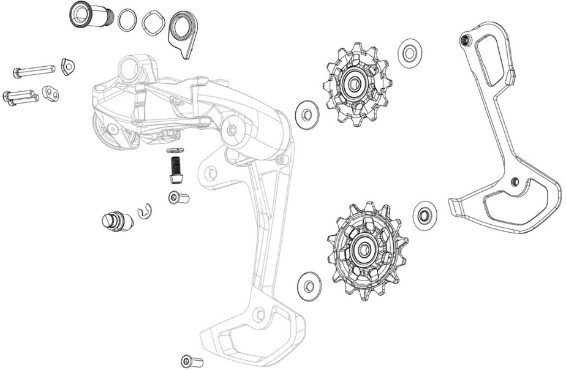 SRAM Eagle 90 T-Type Eagle Rear Derailleur P-Knuckle Kit