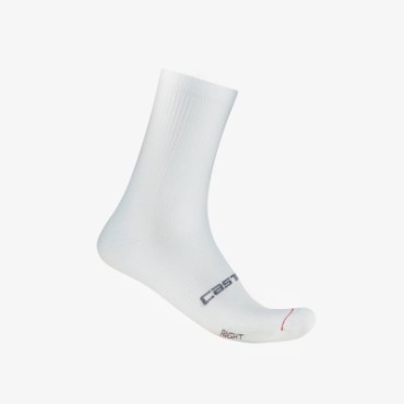 Castelli White Espresso Cycling Socks Size 18 - Image 4