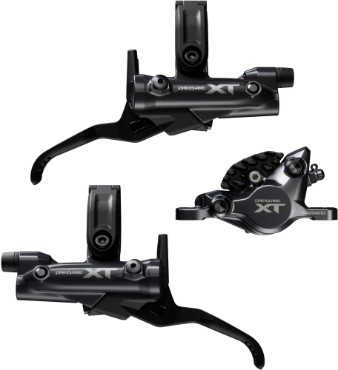 Shimano BR-M8200/BL-M8200 XT 2 Pot Bled Brake Levers and Callipers