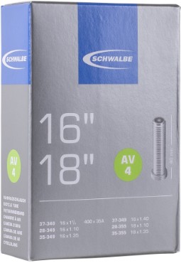 Schwalbe AV4 16/18" Inner Tube 40mm Schrader AV Valve