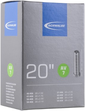 Schwalbe AV7 20" Inner Tube 40mm Schrader AV Valve