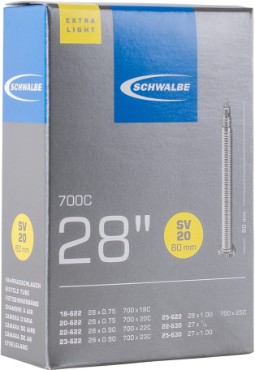 Image of Schwalbe SV20 Extra Light 28"/700c Inner Tube Presta Valve
