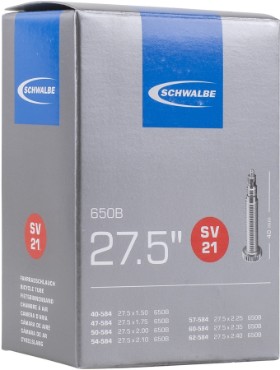 Schwalbe SV21 27.5" Inner Tube 40mm Presta SV Valve