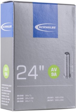Schwalbe AV9A 24" Inner Tube 40mm Schrader AV Valve
