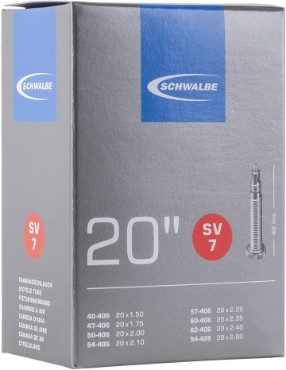 Schwalbe SV7 20" Inner Tube 40mm Presta SV Valve