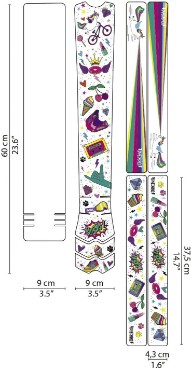 Dyedbro MTB Frame Protection Kit - Unicorn Glitter