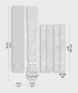Image of Dyedbro MTB Frame Protection Kit - Juay x Dyedbro