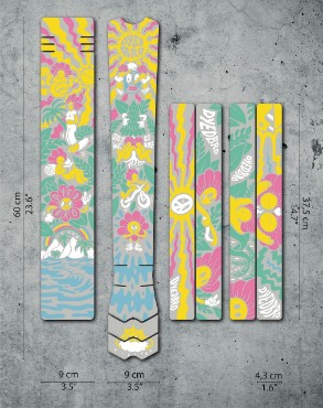 Tredz Limited Dyedbro MTB Frame Protection Kit - Victor Brousseaud Artist Series | Extra 7% off for BC Members, Price match & 365 Day returns