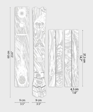 Dyedbro MTB Frame Protection Kit - Kaos