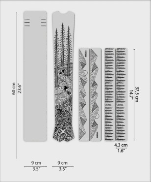 Tredz Limited Dyedbro MTB Frame Protection Kit - OS Illustration | Extra 7% off for BC Members, Price match & 365 Day returns