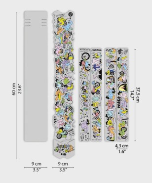 Tredz Limited Dyedbro MTB Frame Protection Kit - Kiko CLJ Artist Series | Extra 7% off for BC Members, Price match & 365 Day returns