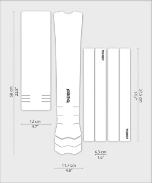 Dyedbro E-Bike Frame Protection Kit - Clear