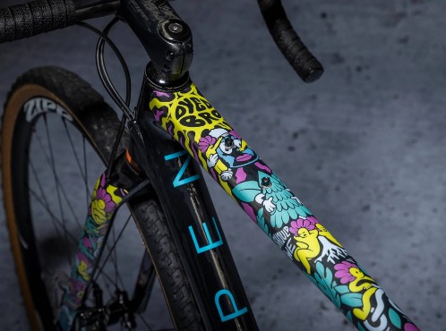Dyedbro Gravel Bike Frame Protection Kit - Victor Brousseaud Artist Series