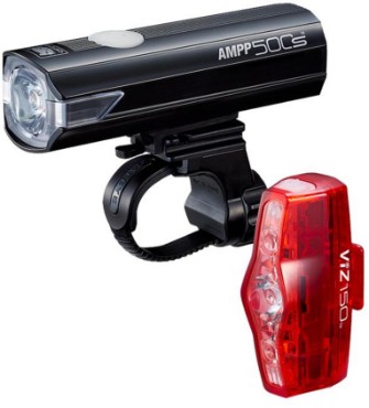 Cateye AMPP 500S Lumens & VIZ 150 Lumens USB Rechargeable Light Set