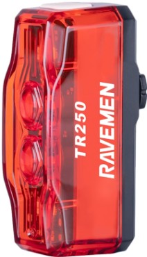 Ravemen TR250 Smart Alert Brake Detection USB Rechargeable 250 Lumens Rear Light