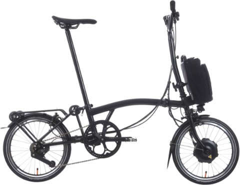 Brompton Electric P Line 4 speed With Roller Frame - Nearly New - High Handlebar