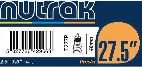 Nutrak 27.5" (650B) Inner Tube Presta Valve