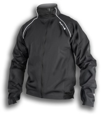 black waterproof cycling jacket