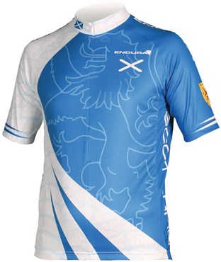 Endura CoolMax Printed Scotland Short Sleeve Cycling Jersey SS16 Endura CoolMax Printed Scotland Short Sleeve Cycling Jersey SS16