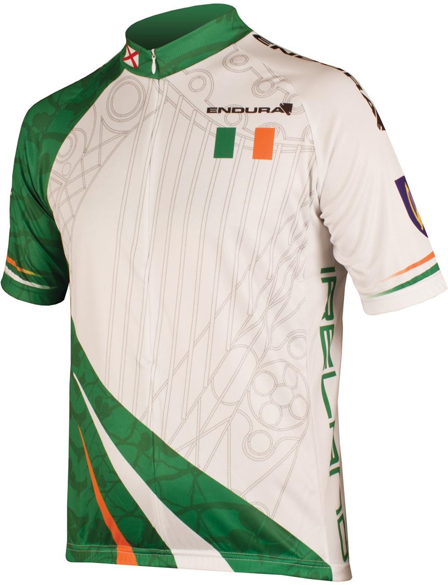 Endura CoolMax Printed Ireland Short Sleeve Cycling Jersey SS17 product image