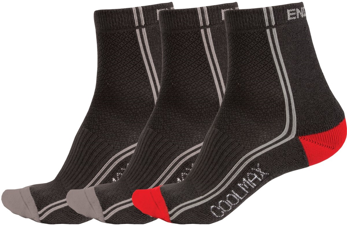 Endura CoolMax Stripe Mixed Cycling Socks - 3 Pack SS16 product image