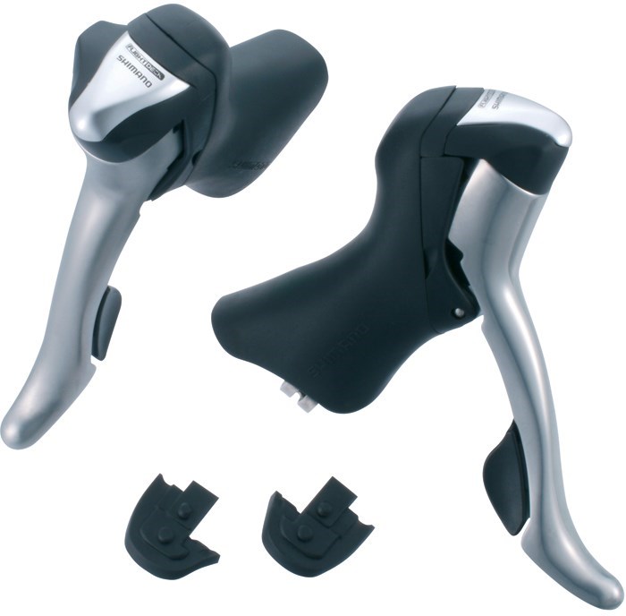 Shimano R701 10 Speed Double Road STI Levers With Adjustable Reach product image