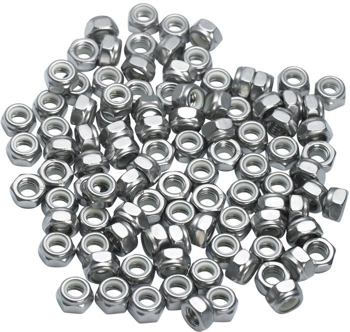Nyloc Stainless Steel Nuts Pack Of 100 image 0