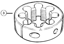 Park Tool 608 Cutting Die 1-1 / 4 inch x 26 TPI For FTS1