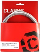 Clarks Universal S/S Front & Rear Gear Cable Kit w/SP4 Outer Casing