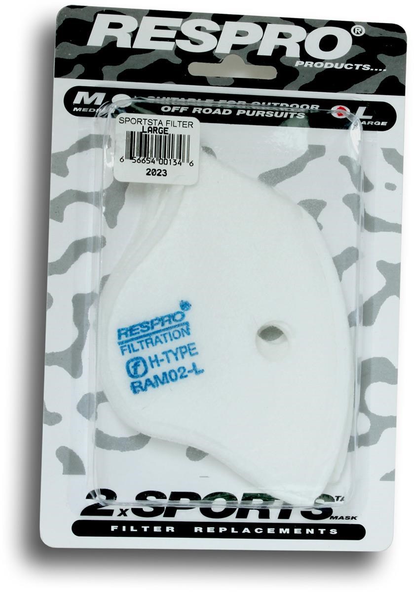 Respro Sportsta Anti-Pollution Mask Filters - Pack of 2 product image