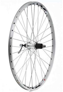 Tru-Build 26" MTB Rear Wheel 7spd Cassette QR Mach1 MX26 Double Wall Rim With CNC Braking Surface