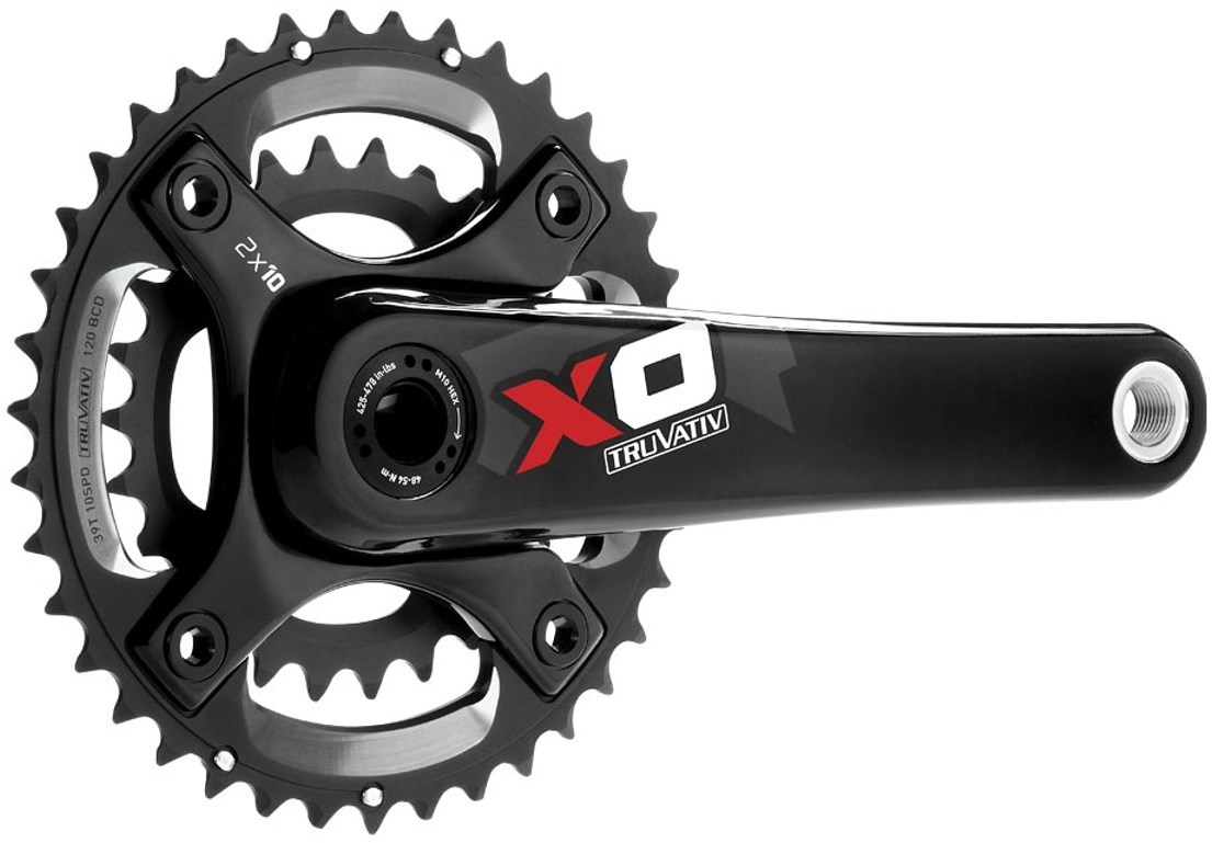 Truvativ X0 10 Speed Chainset GXP - Cups NOT Included product image