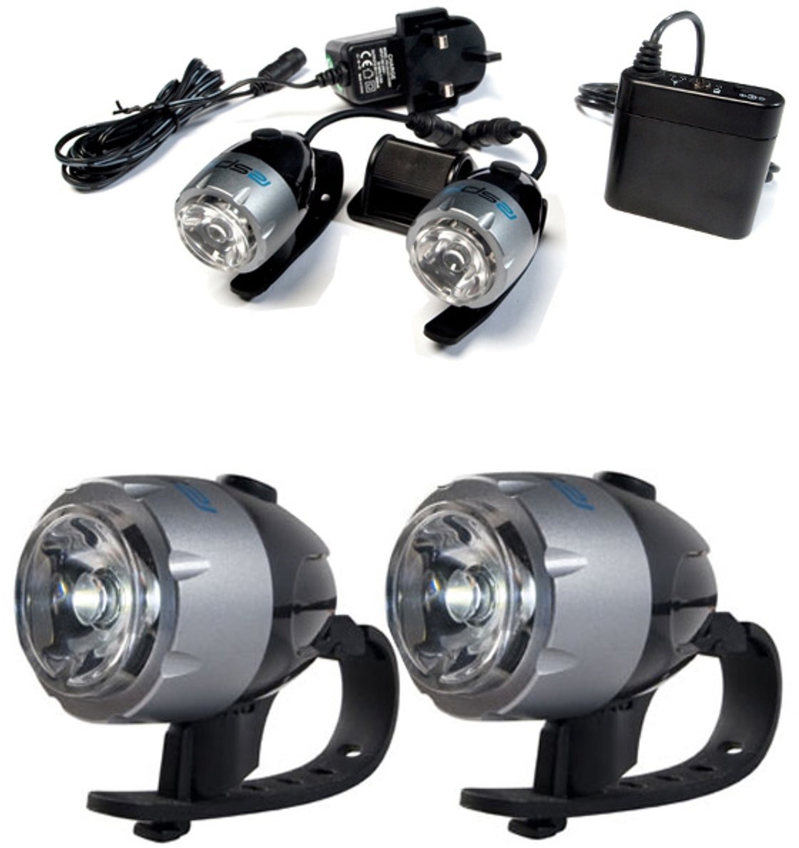 RSP Asteri 2 x 1 Watt Rechargeable Front Headlight Set - 2 Pack product image